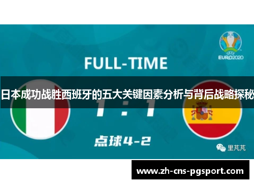 日本成功战胜西班牙的五大关键因素分析与背后战略探秘