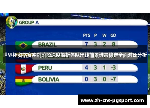 世界杯资格赛冲刺阶段深度解析各队出线前景谁最稳定全面对比分析